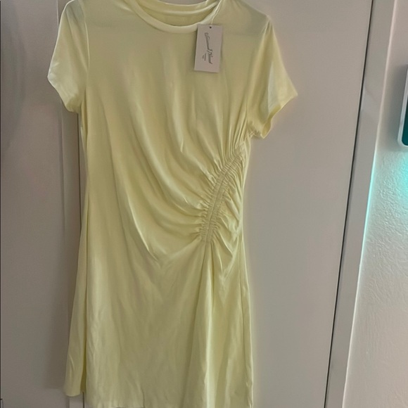 Yellow Ruched T-shirt Dress by Universal Thread - Picture 5 of 8